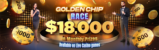 blackjack promotion golden chip race banner