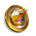 shrimp gold icon